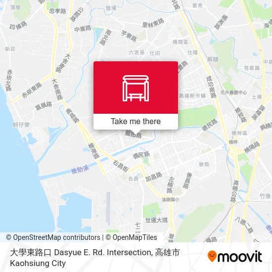 大學東路口 Dasyue E. Rd. Intersection map