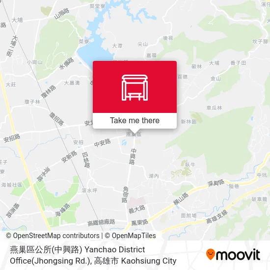 燕巢區公所(中興路) Yanchao District Office(Jhongsing Rd.)地圖