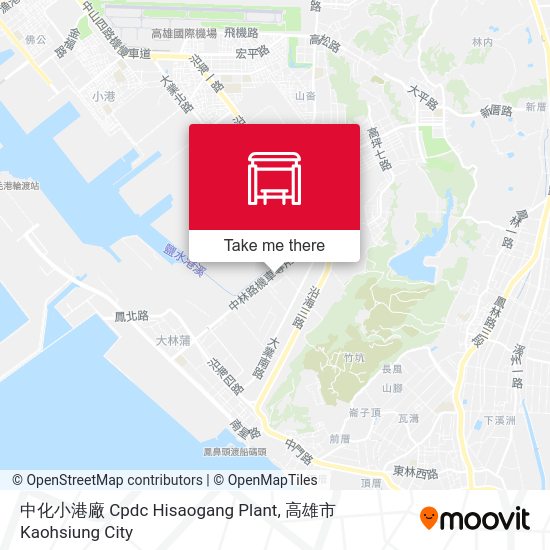 中化小港廠 Cpdc Hisaogang Plant map