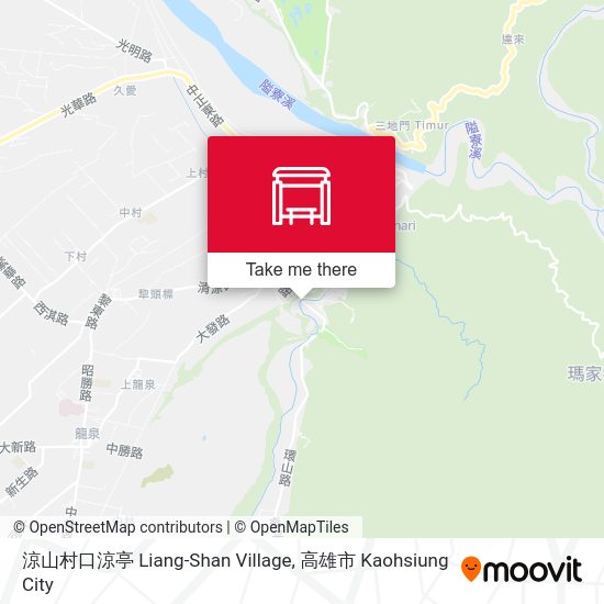 涼山村口涼亭 Liang-Shan Village map