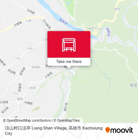 涼山村口涼亭 Liang-Shan Village地圖