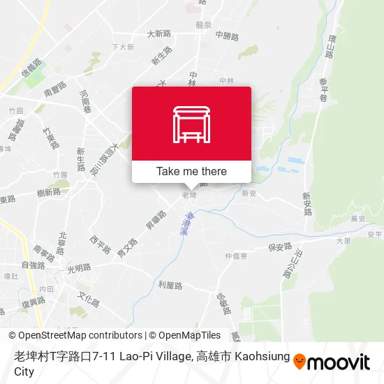 老埤村T字路口7-11 Lao-Pi Village地圖