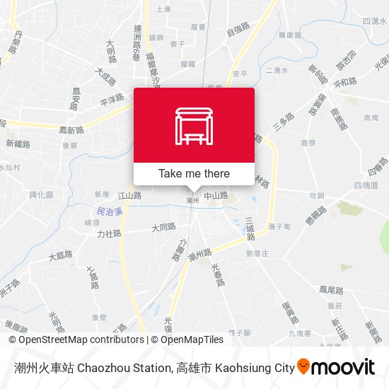 潮州火車站 Chaozhou Station地圖