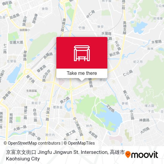 京富京文街口 Jingfu Jingwun St. Intersection map