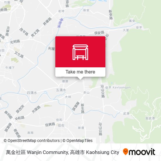 萬金社區 Wanjin Community map