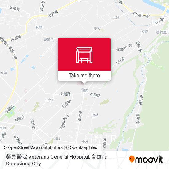 榮民醫院 Veterans General Hospital map