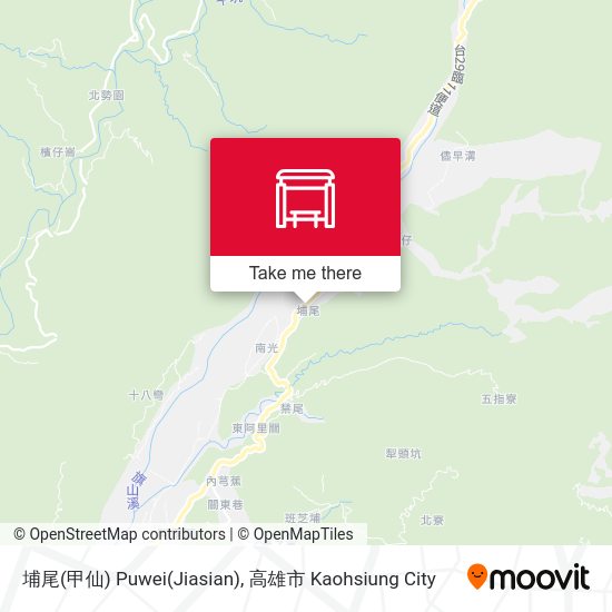 埔尾(甲仙) Puwei(Jiasian) map