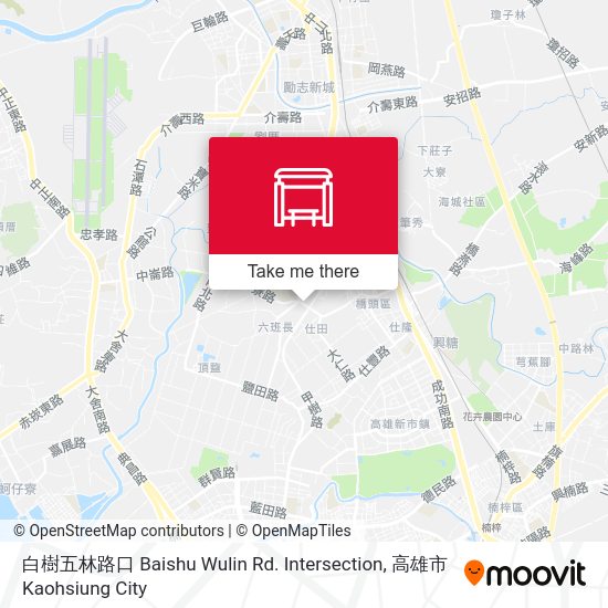 白樹五林路口 Baishu Wulin Rd. Intersection map