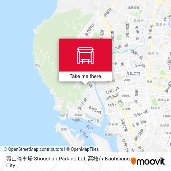 壽山停車場 Shoushan Parking Lot地圖