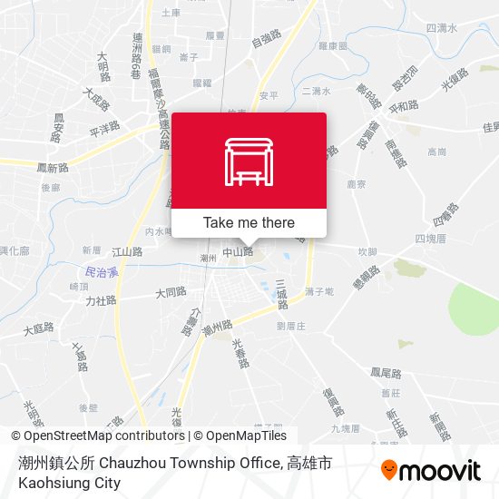 潮州鎮公所 Chauzhou Township Office地圖