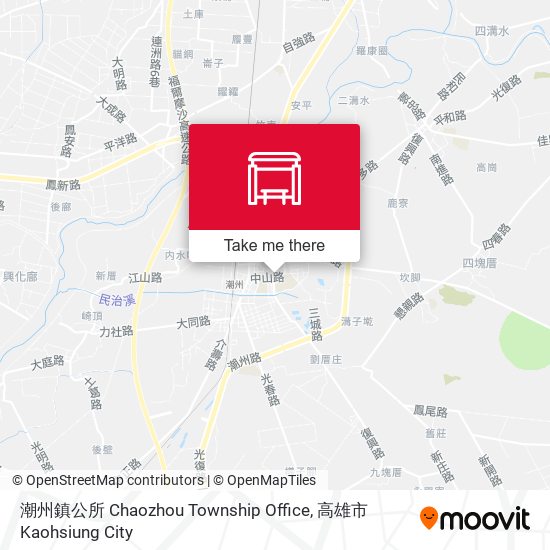 潮州鎮公所 Chaozhou Township Office map