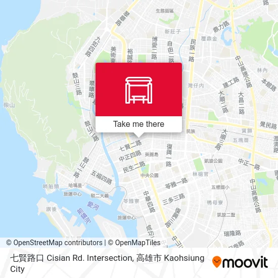 七賢路口 Cisian Rd. Intersection map