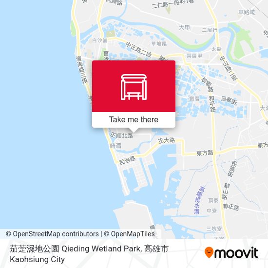 茄萣濕地公園 Qieding Wetland Park map