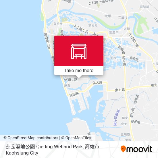 茄萣濕地公園 Qieding Wetland Park map