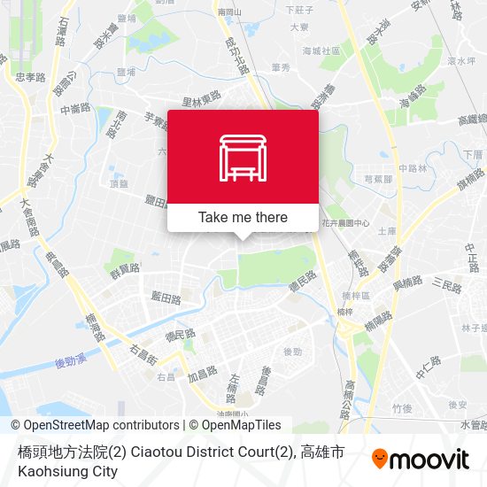 橋頭地方法院(2) Ciaotou District Court(2) map