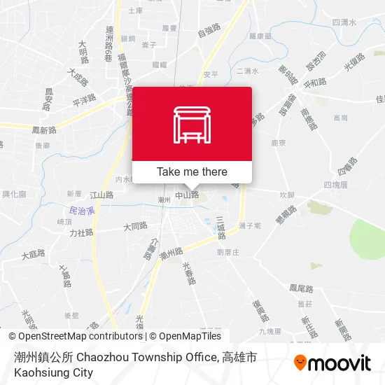 潮州鎮公所 Chaozhou Township Office地圖