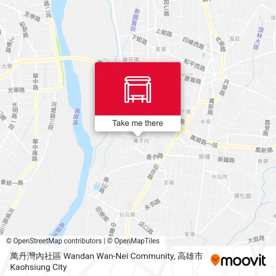 萬丹灣內社區 Wandan Wan-Nei Community map