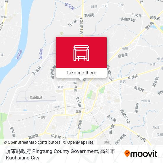 屏東縣政府 Pingtung County Government map