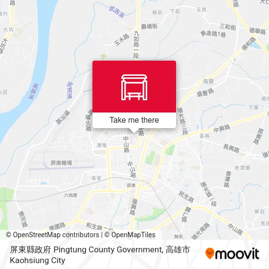 屏東縣政府 Pingtung County Government地圖