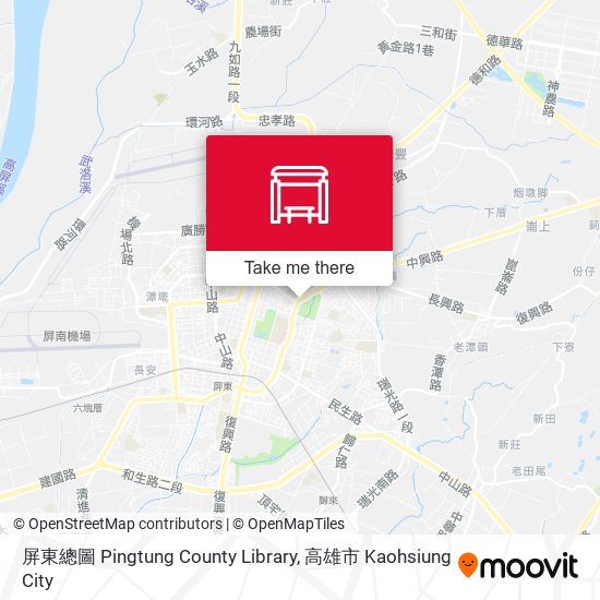 屏東總圖 Pingtung County Library地圖