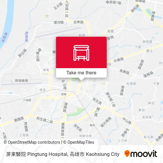 屏東醫院 Pingtung Hospital地圖