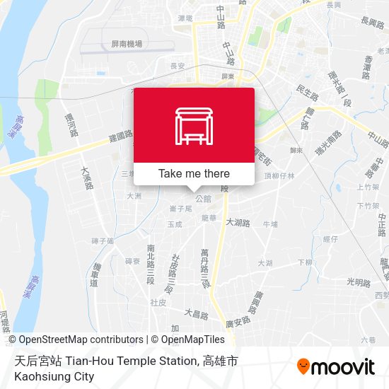 天后宮站 Tian-Hou Temple Station map