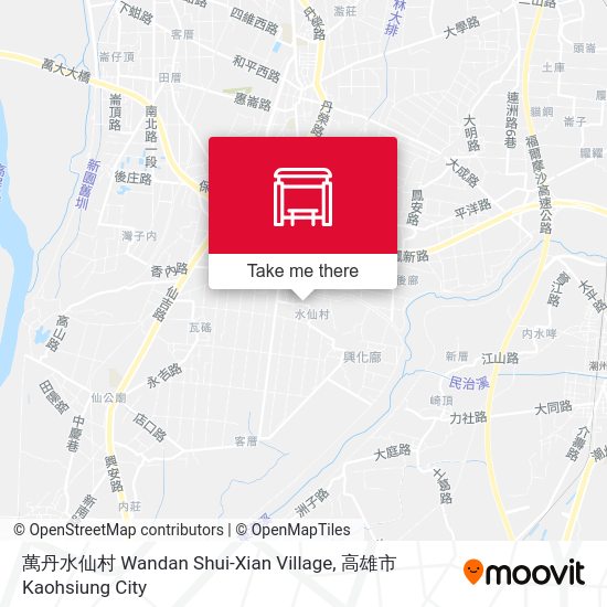 萬丹水仙村 Wandan Shui-Xian Village map