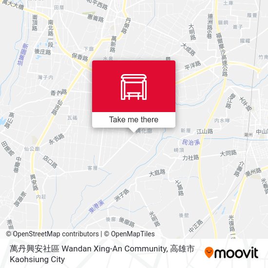 萬丹興安社區 Wandan Xing-An Community map