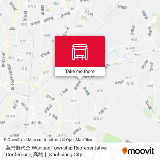 萬巒鄉代會 Wanluan Township Representative Conference map