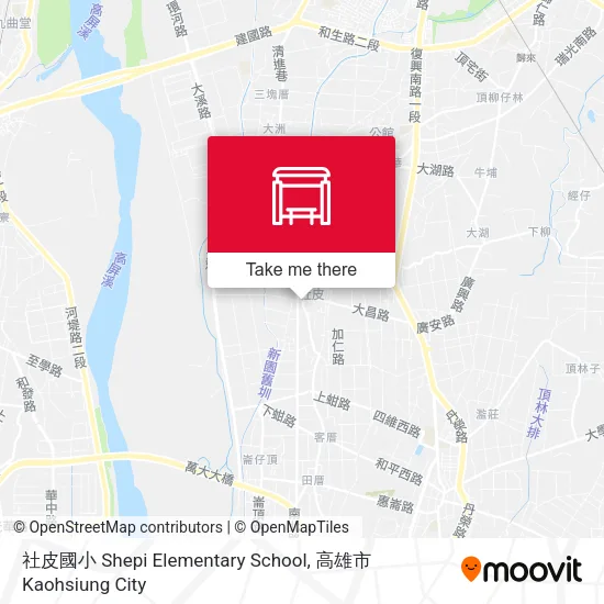 社皮國小 Shepi Elementary School map