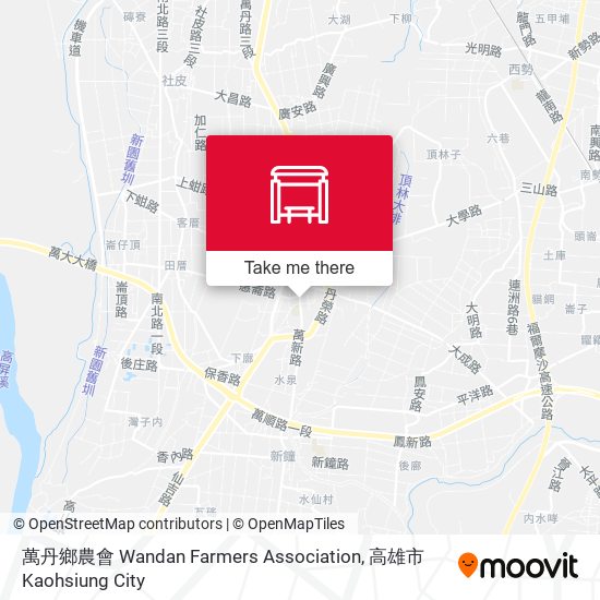 萬丹鄉農會 Wandan Farmers Association map