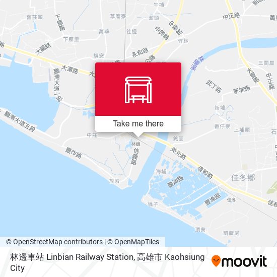 林邊車站 Linbian  Railway Station map