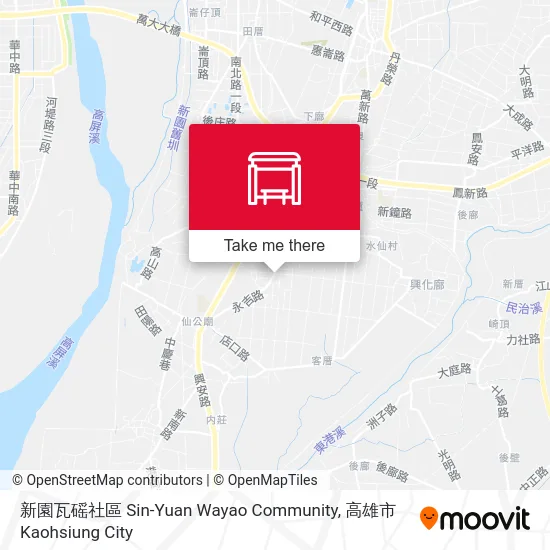 新園瓦磘社區 Sin-Yuan Wayao Community map