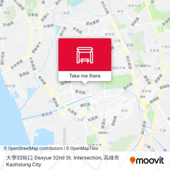 大學32街口 Dasyue 32nd St. Intersection map