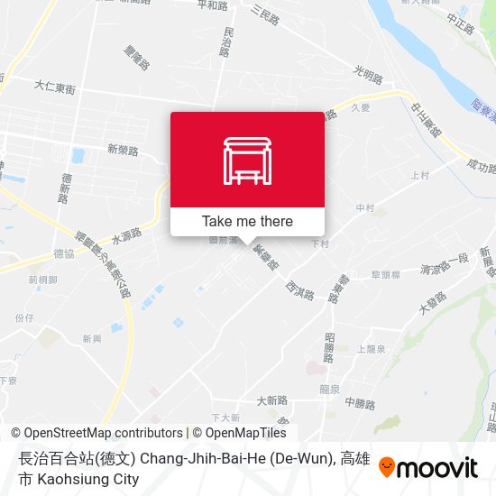 長治百合站(德文) Chang-Jhih-Bai-He (De-Wun)地圖
