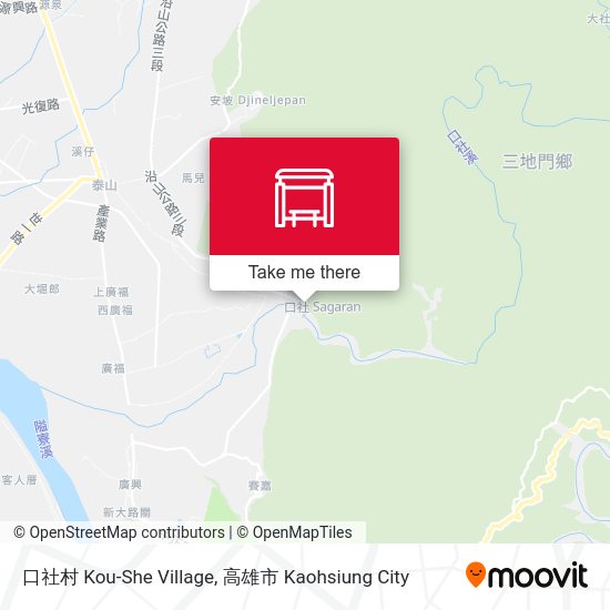 口社村 Kou-She Village map