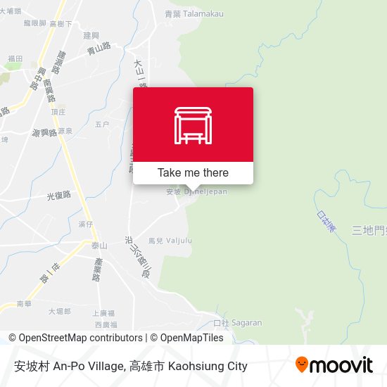 安坡村 An-Po Village map