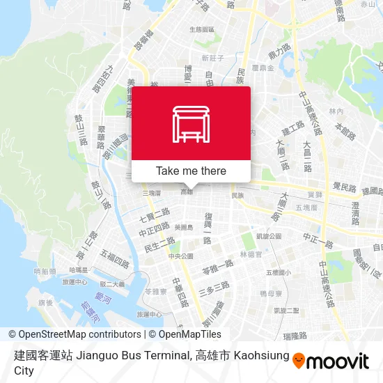 建國客運站 Jianguo Bus Terminal地圖