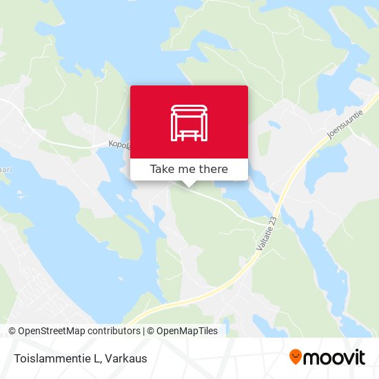 Toislammentie L map