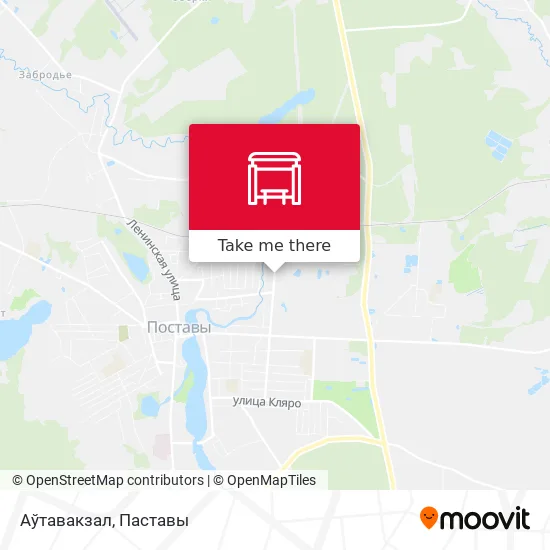 Аўтавакзал map