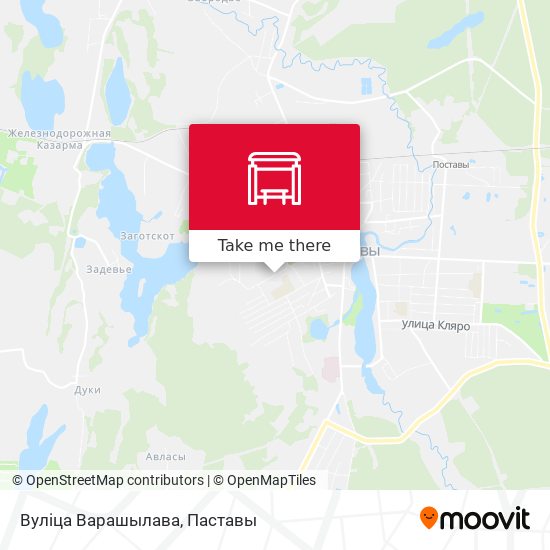 Вуліца Варашылава map