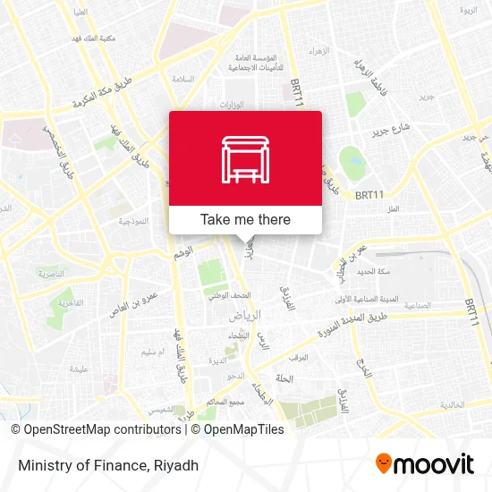 Ministry of Finance map