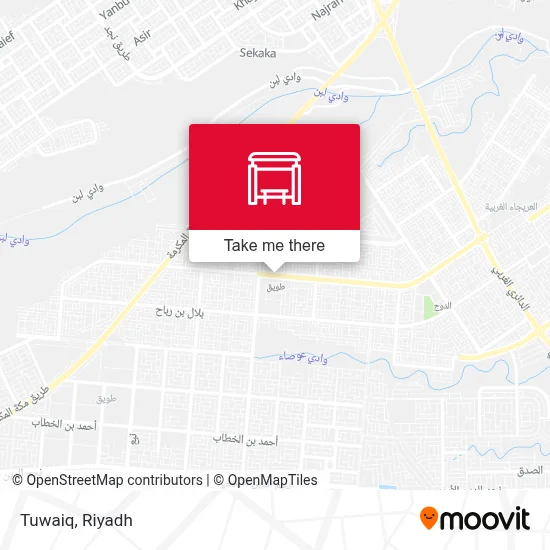 Tuwaiq map
