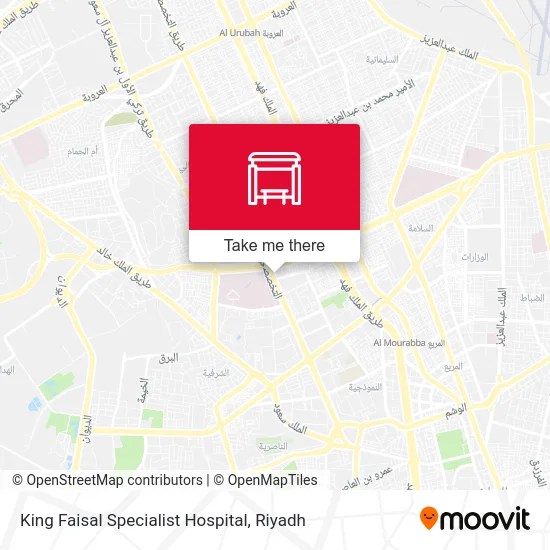 King Faisal Specialist Hospital map