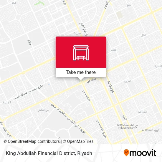 King Abdullah Financial District map