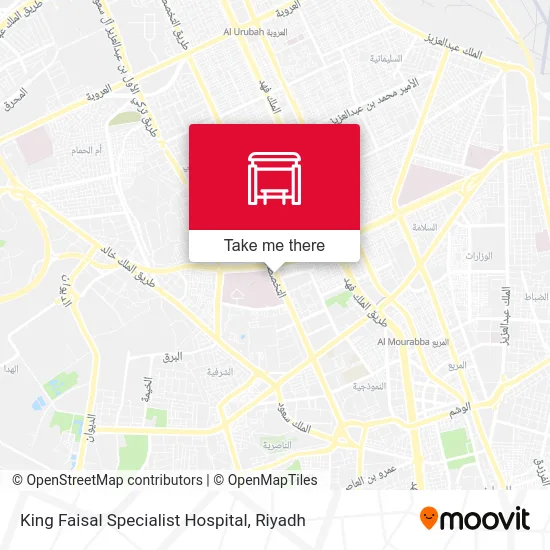 King Faisal Specialist Hospital map