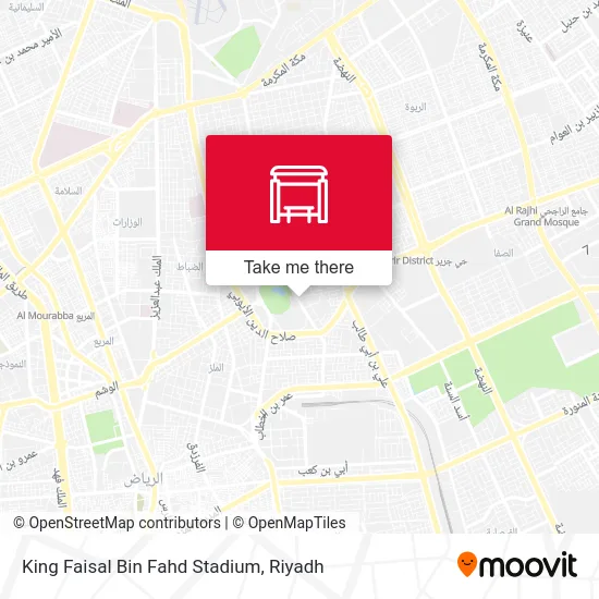 King Faisal Bin Fahd Stadium map