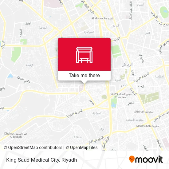 King Saud Medical City map