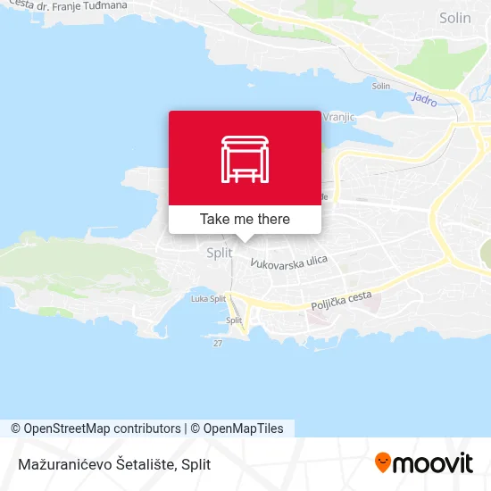 Mažuranićevo Šetalište map