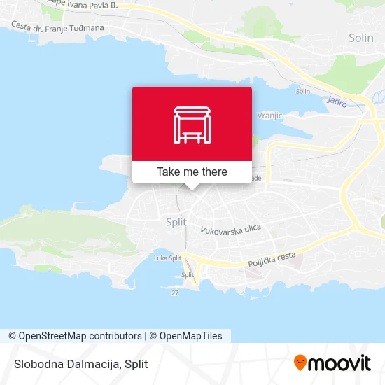 Slobodna Dalmacija map